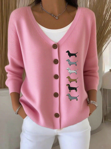 Women's V-Neck Knit Sweater