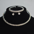 Zircon Water Drop Necklace Earrings