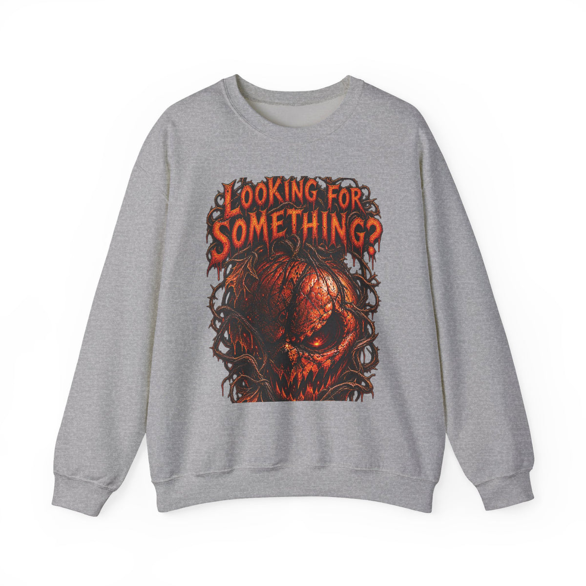 Skull "Looking For Something?" Crewneck Sweatshirt