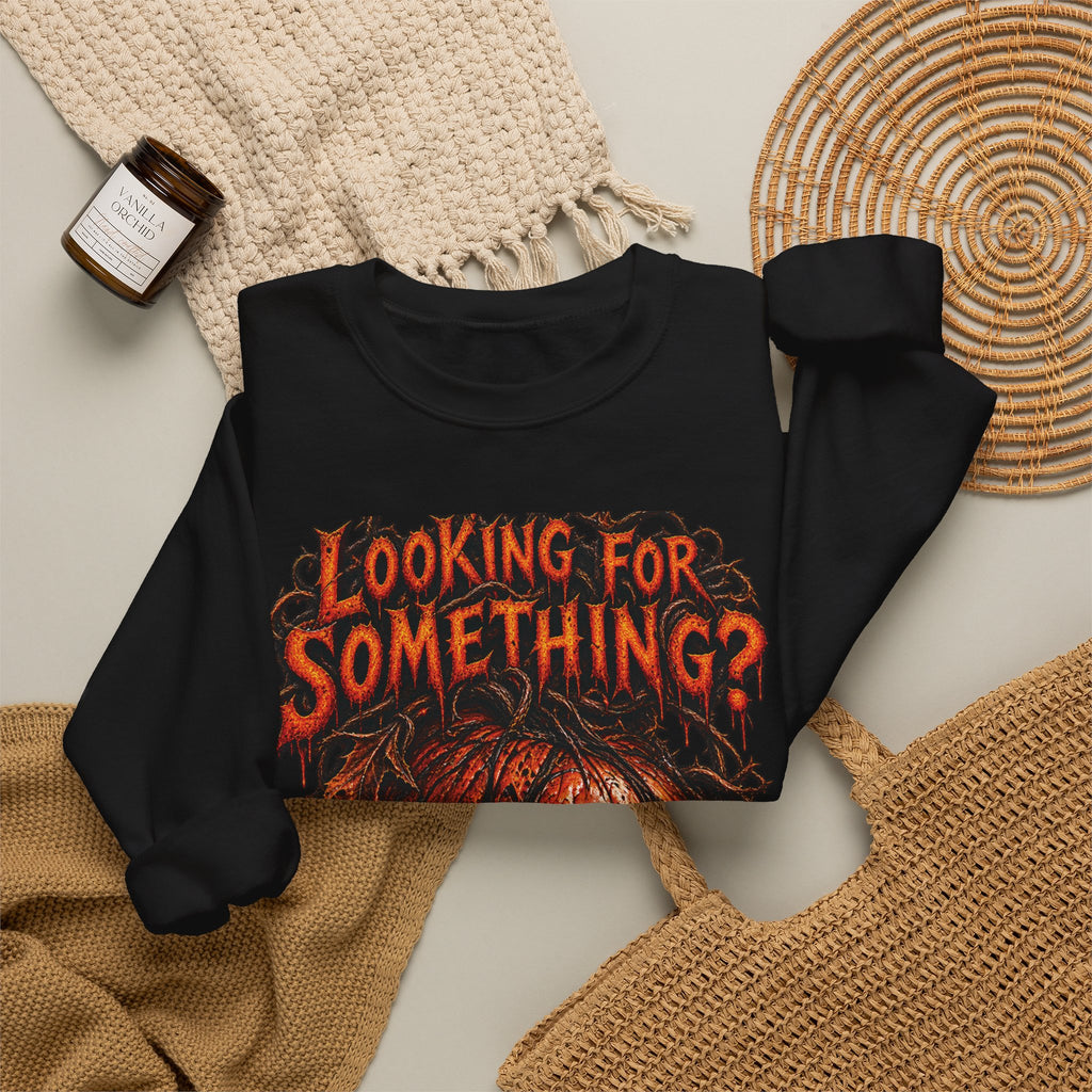 Skull "Looking For Something?" Crewneck Sweatshirt