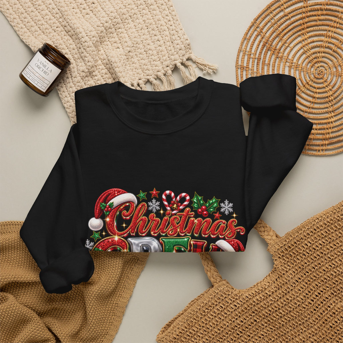 Christmas Crew Sweatshirt – "A Little Bit Crazier, A Little Bit Louder, Whole Lotta Love" Holiday Sweater