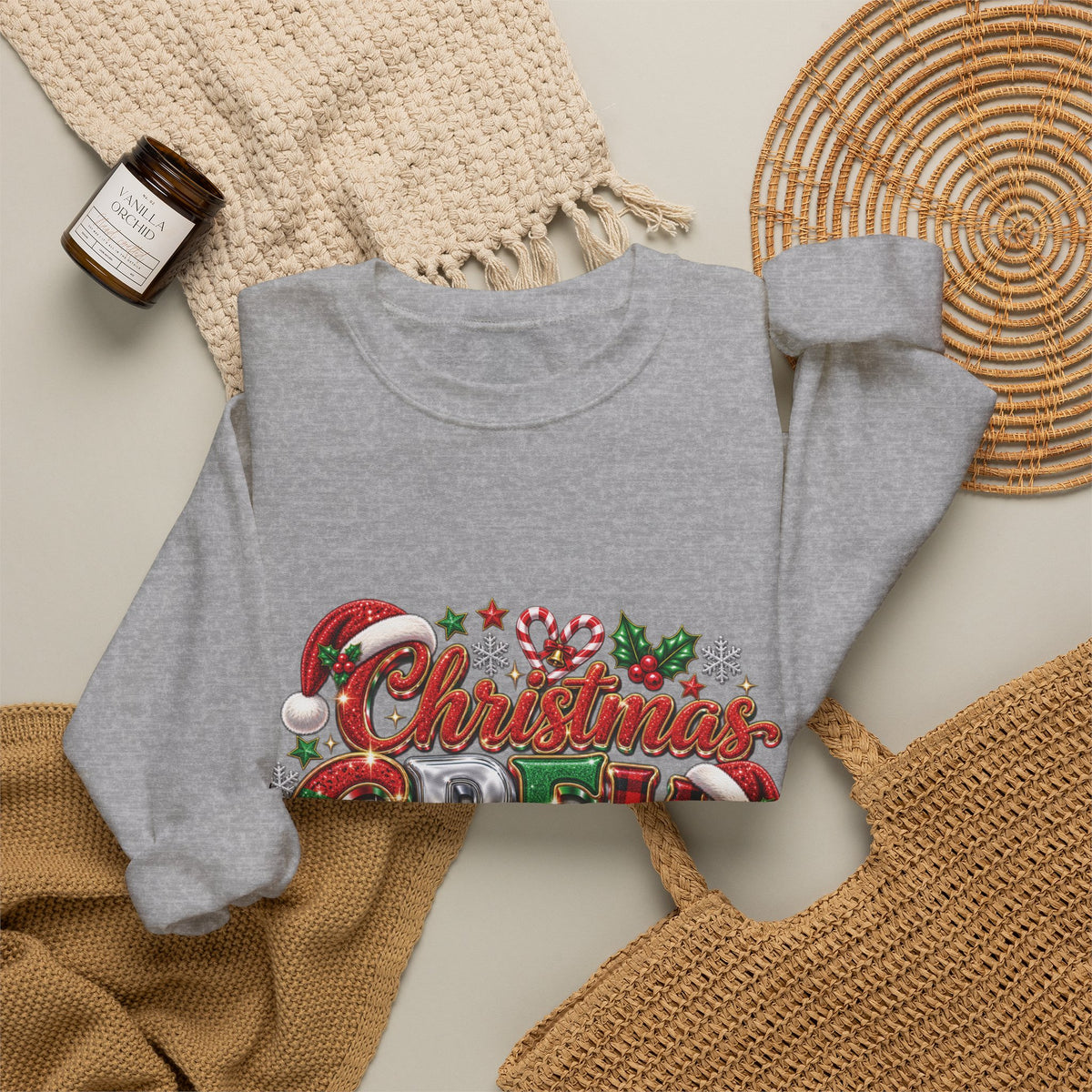 Christmas Crew Sweatshirt – "A Little Bit Crazier, A Little Bit Louder, Whole Lotta Love" Holiday Sweater
