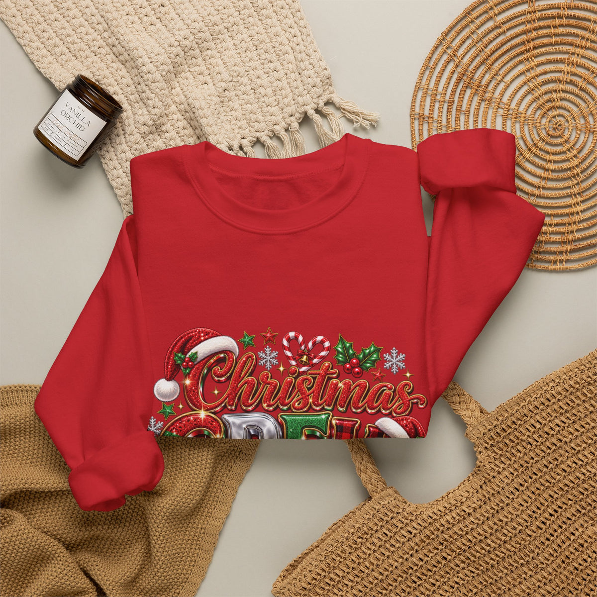 Christmas Crew Sweatshirt – "A Little Bit Crazier, A Little Bit Louder, Whole Lotta Love" Holiday Sweater