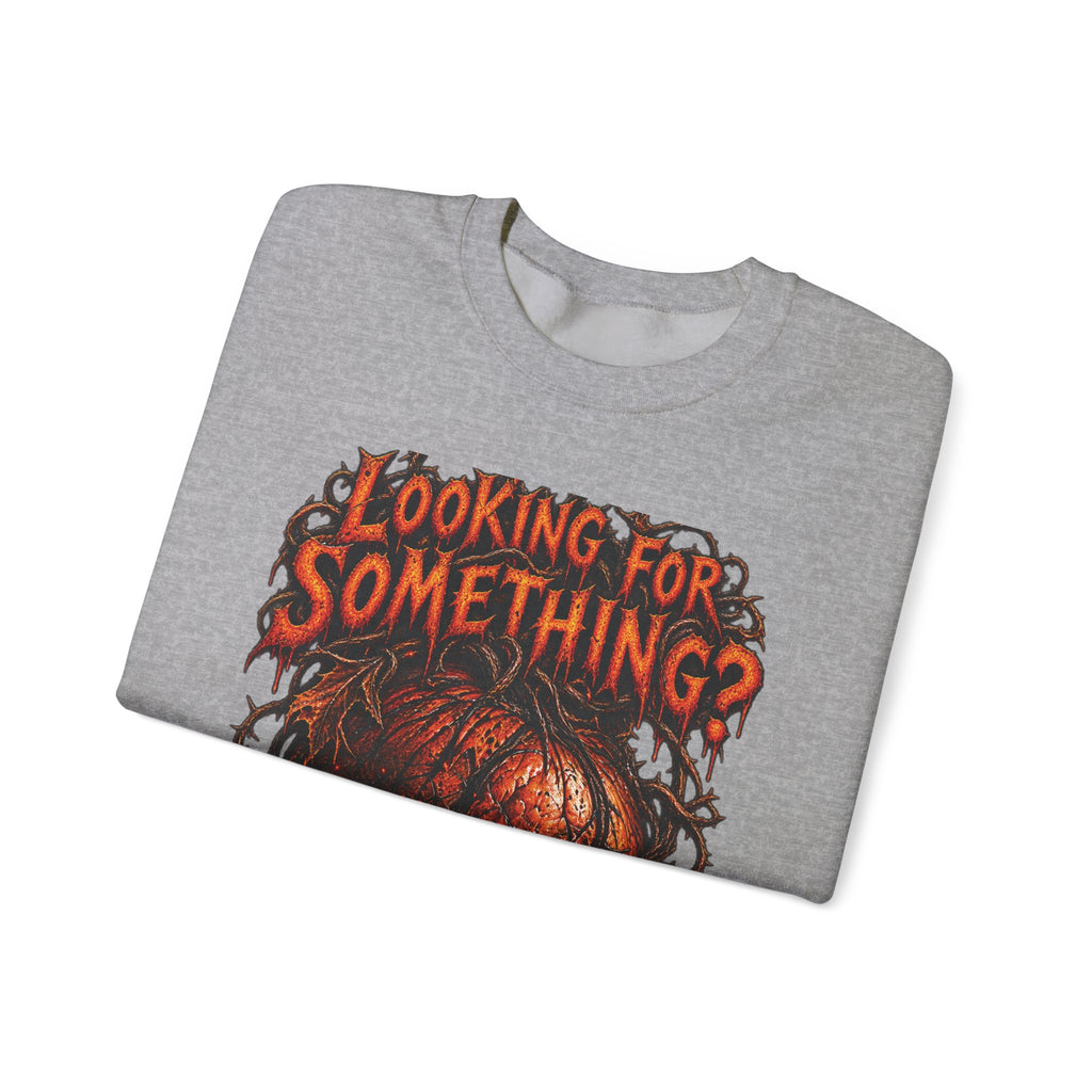 Skull "Looking For Something?" Crewneck Sweatshirt