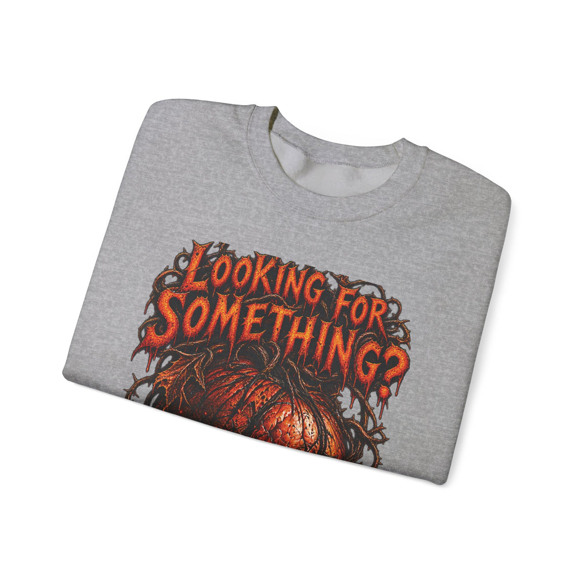 Skull "Looking For Something?" Crewneck Sweatshirt