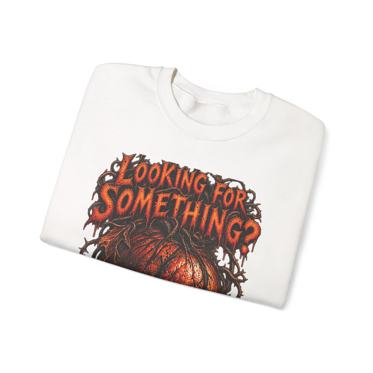 Skull "Looking For Something?" Crewneck Sweatshirt