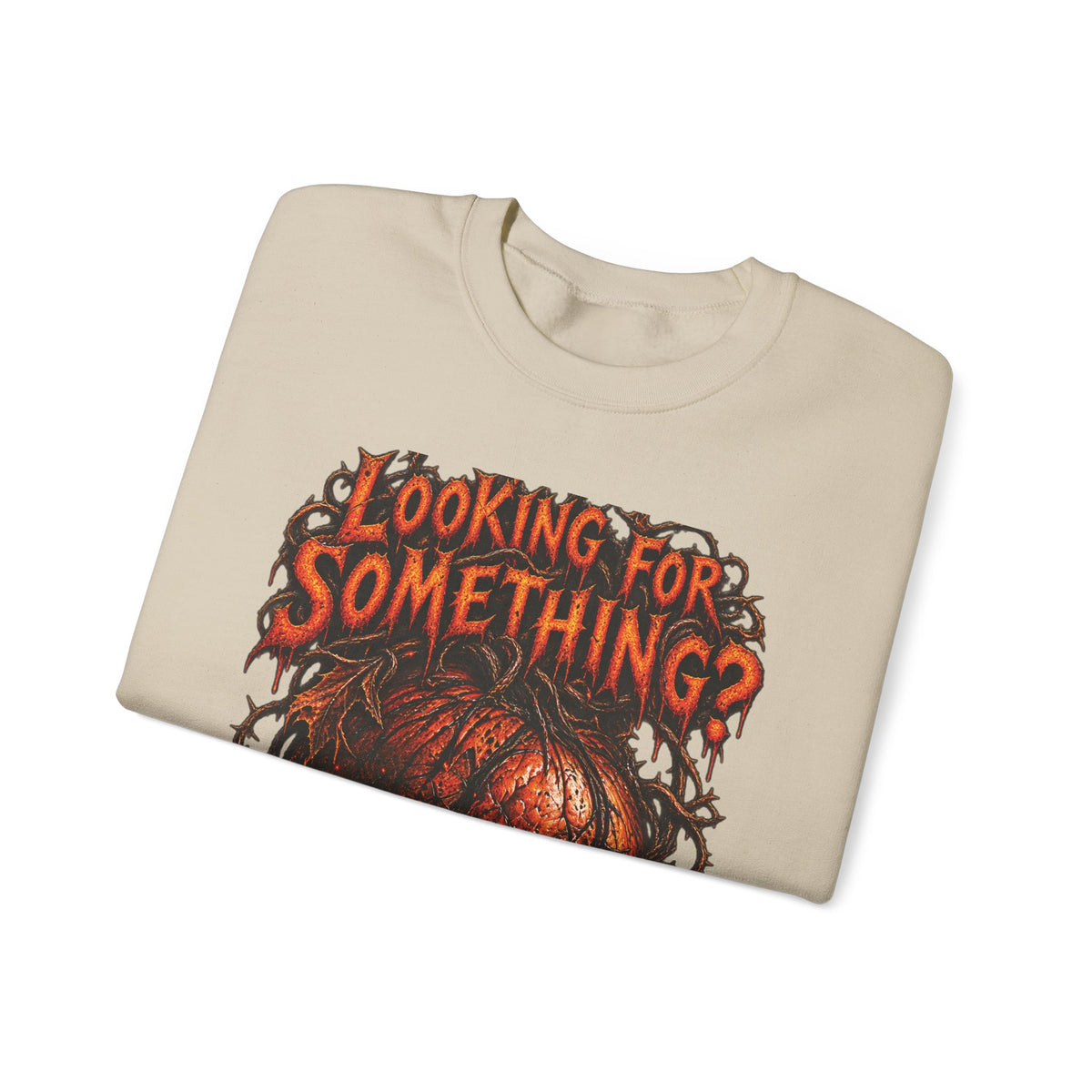 Skull "Looking For Something?" Crewneck Sweatshirt