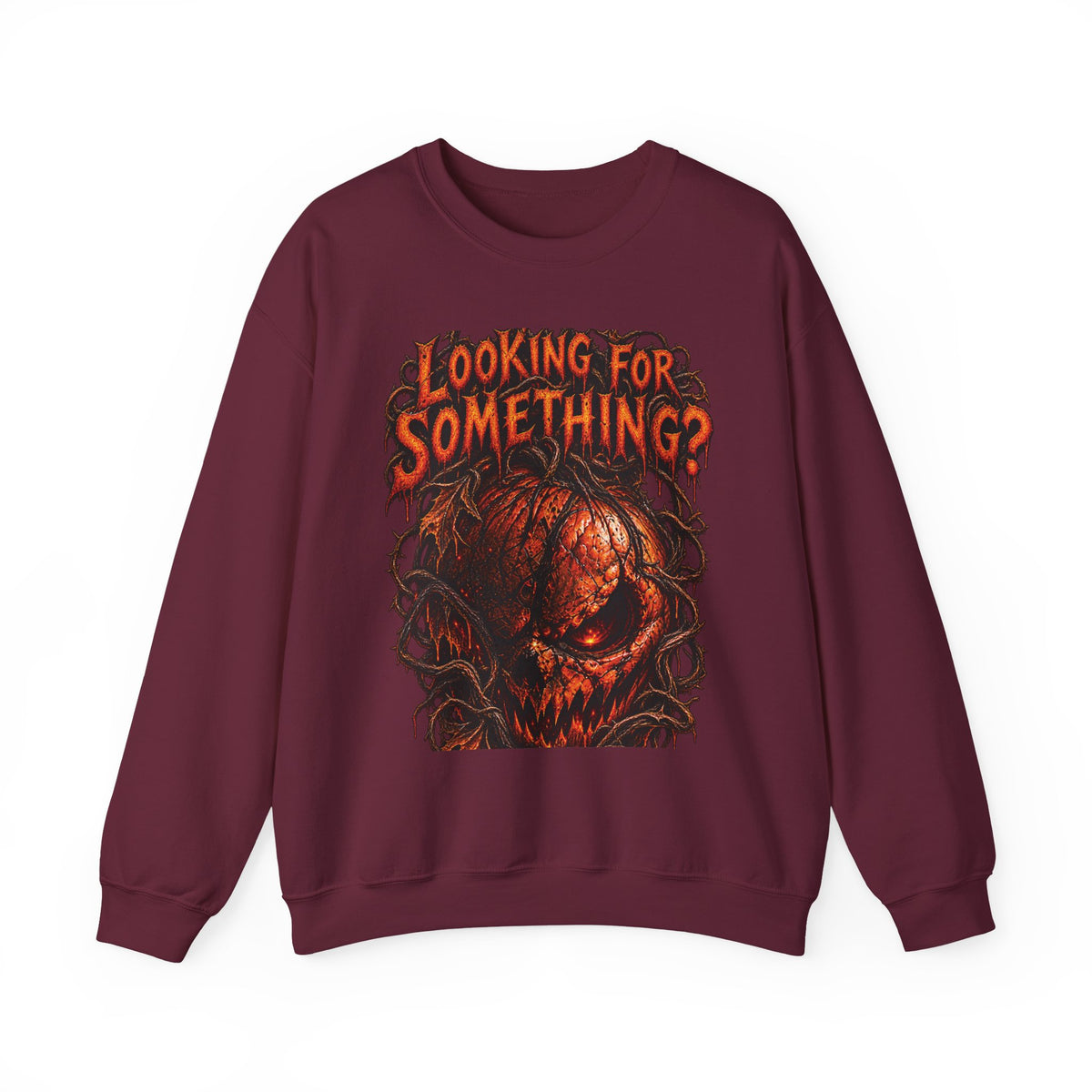 Skull "Looking For Something?" Crewneck Sweatshirt