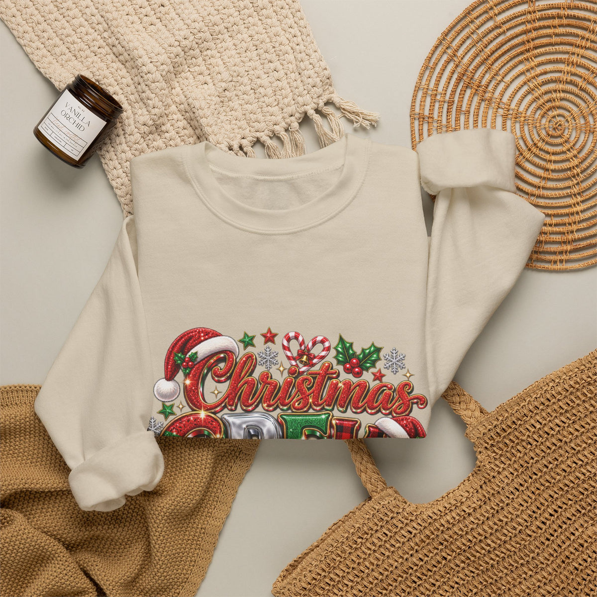 Christmas Crew Sweatshirt – "A Little Bit Crazier, A Little Bit Louder, Whole Lotta Love" Holiday Sweater