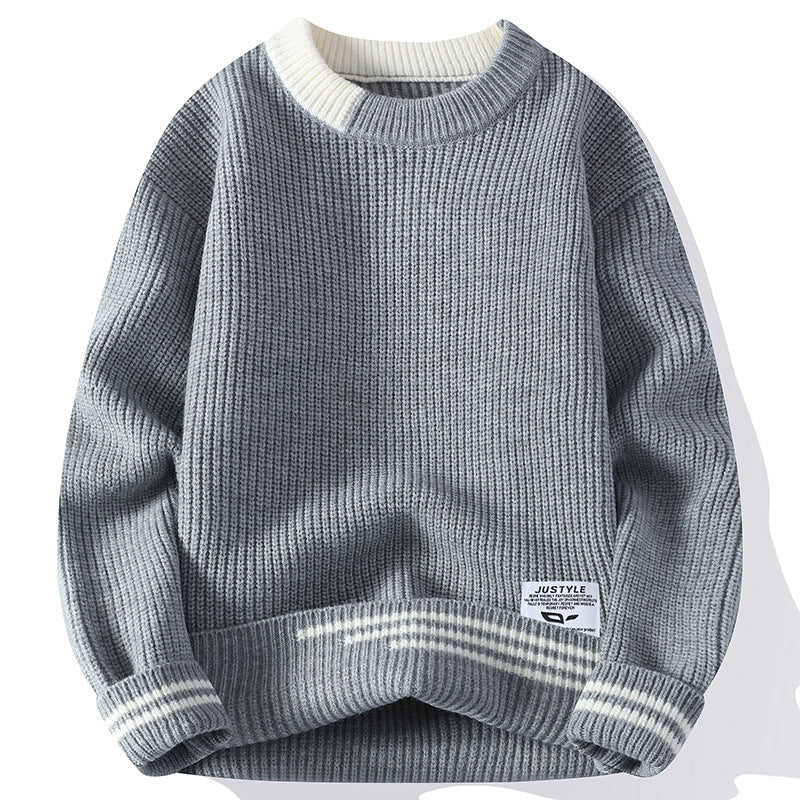 Men Loose Knit Sweater