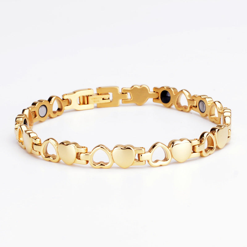 Heart-Shaped Magnetic Therapy Bracelet