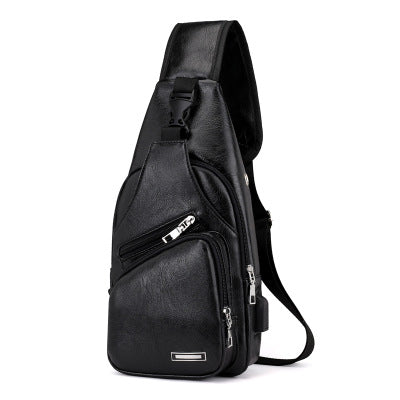 USB Rechargeable Mens Chest Bag