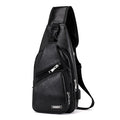 USB Rechargeable Mens Chest Bag