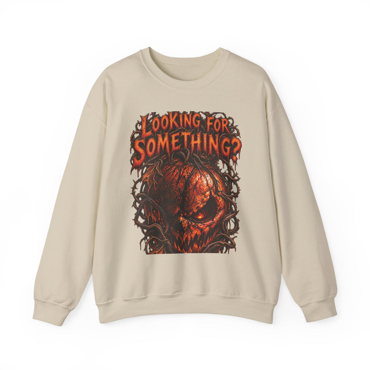 Skull "Looking For Something?" Crewneck Sweatshirt
