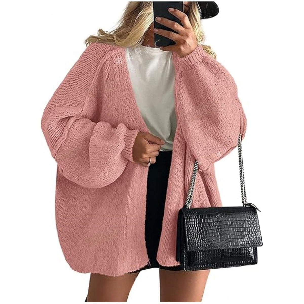 Women's knitted top - European casual sweater coat