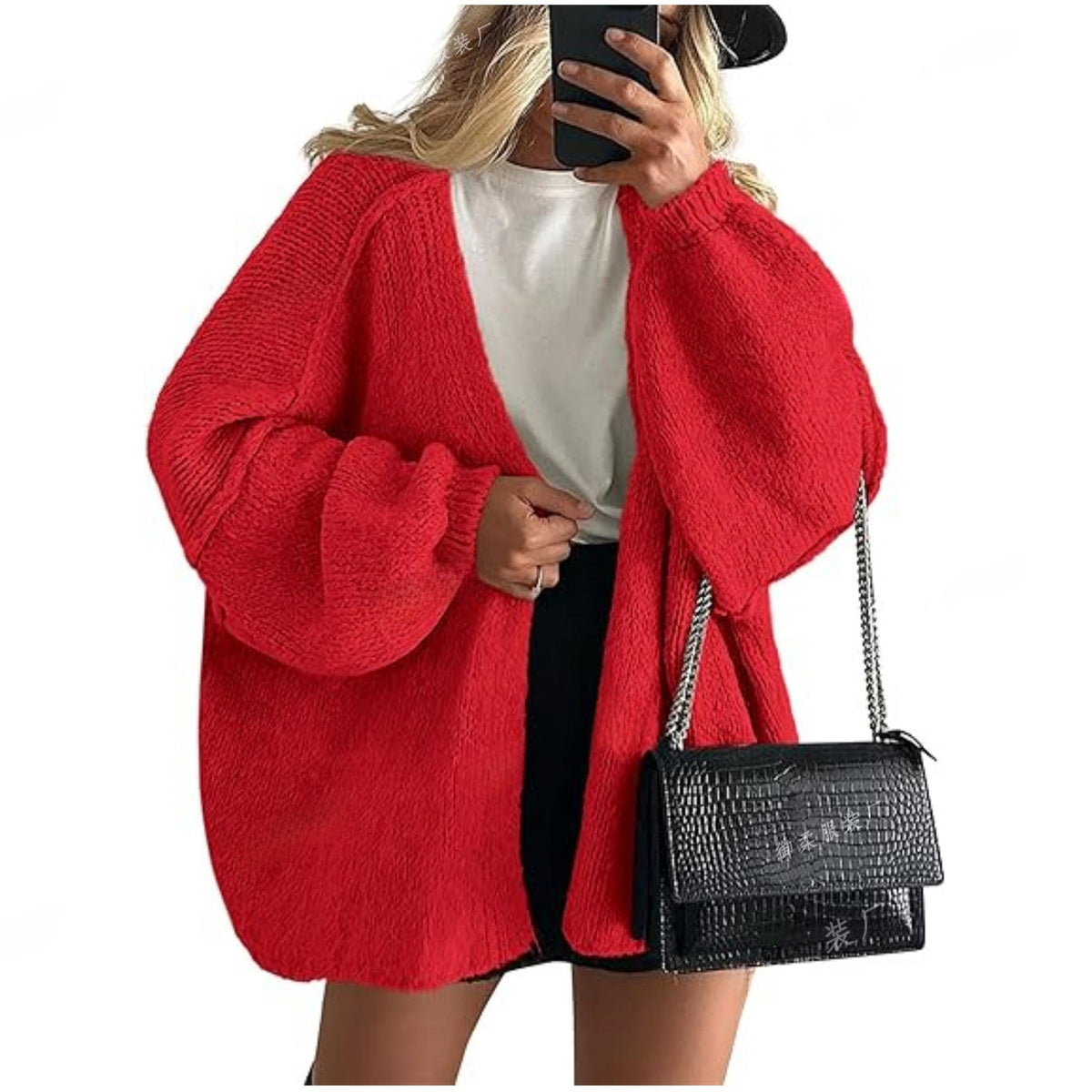 Women's knitted top - European casual sweater coat