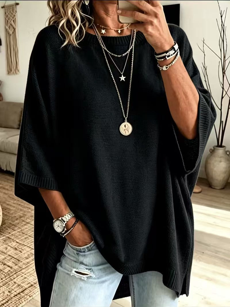 Loose Fit Knit Sweater for Women