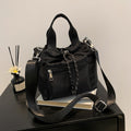 Women's Nylon Drawstring Bucket Bag