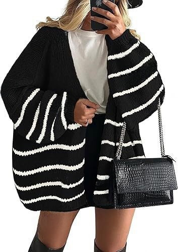 Women's knitted top - European casual sweater coat