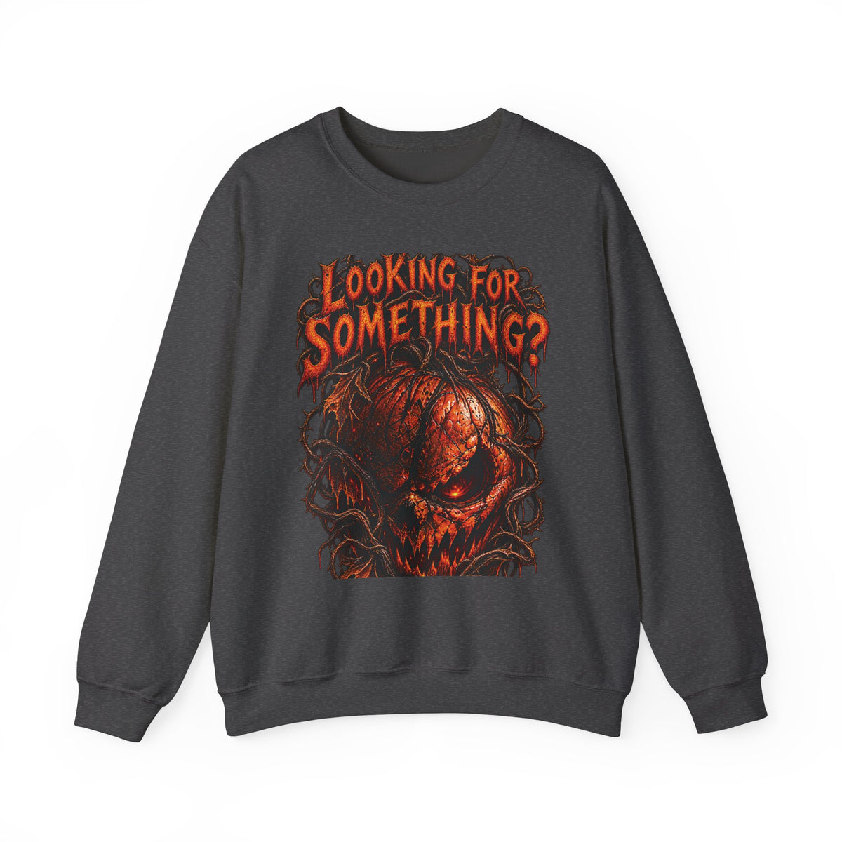 Skull "Looking For Something?" Crewneck Sweatshirt