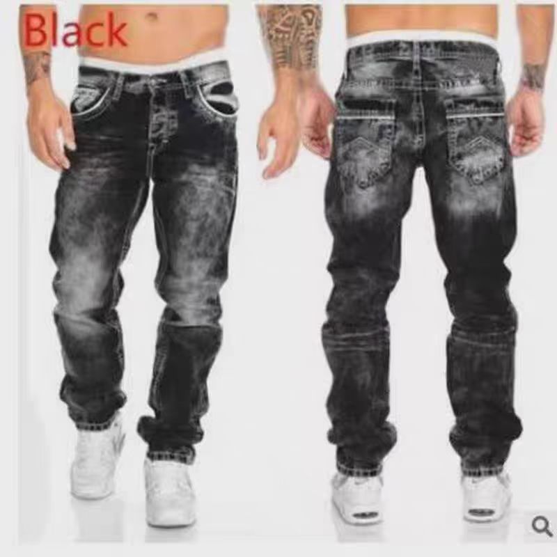 Vintage Straight Leg Denim Pants