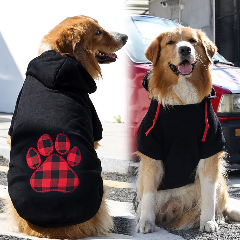 Fleece Zipper Pocket Pet Sweatshirt for Small Medium Large Dogs Cats