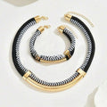 Double Layer Braided Rope Jewelry Set