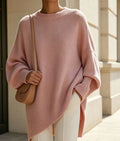 Round-neck loose-fit sweater