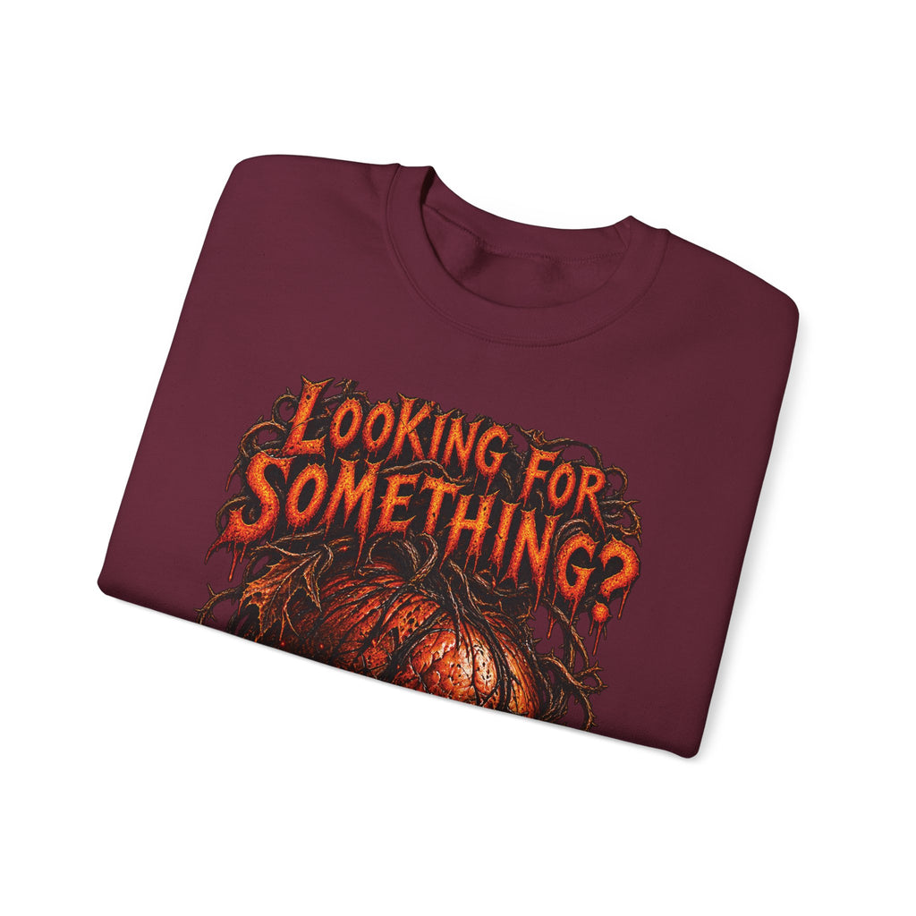 Skull "Looking For Something?" Crewneck Sweatshirt