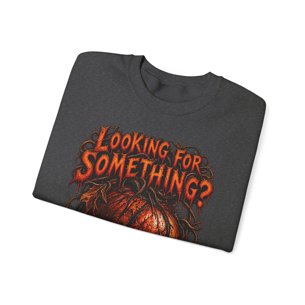 Skull "Looking For Something?" Crewneck Sweatshirt
