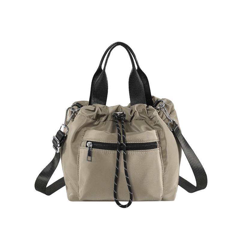 Women's Nylon Drawstring Bucket Bag