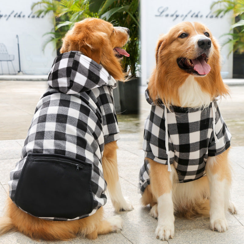 Fleece Zipper Pocket Pet Sweatshirt for Small Medium Large Dogs Cats