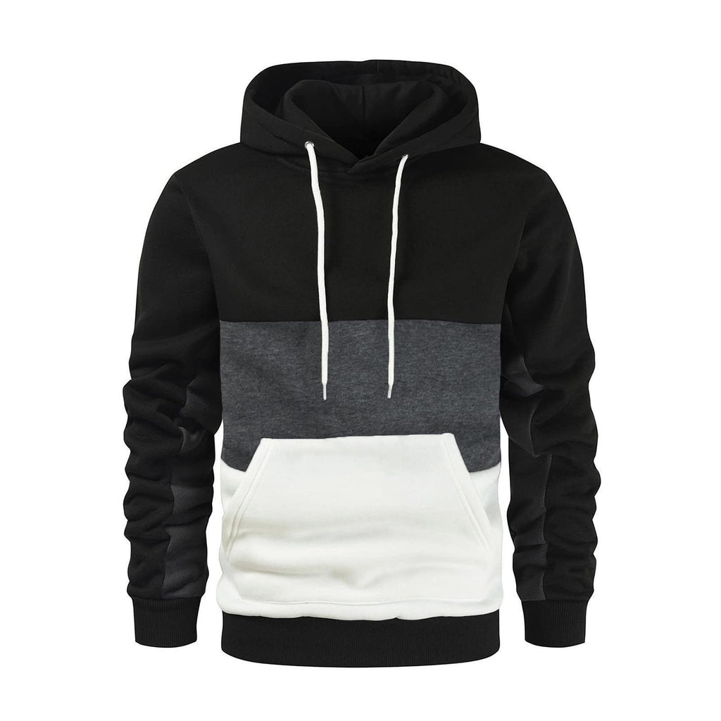 Men's Color Block Fleece Hoodie