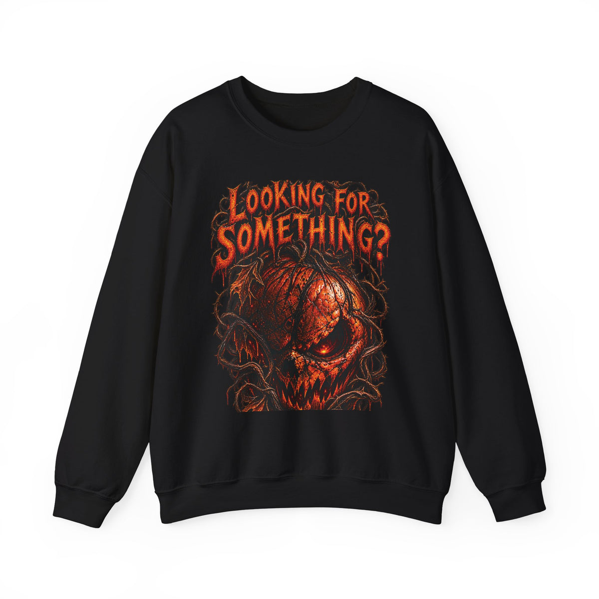 Skull "Looking For Something?" Crewneck Sweatshirt