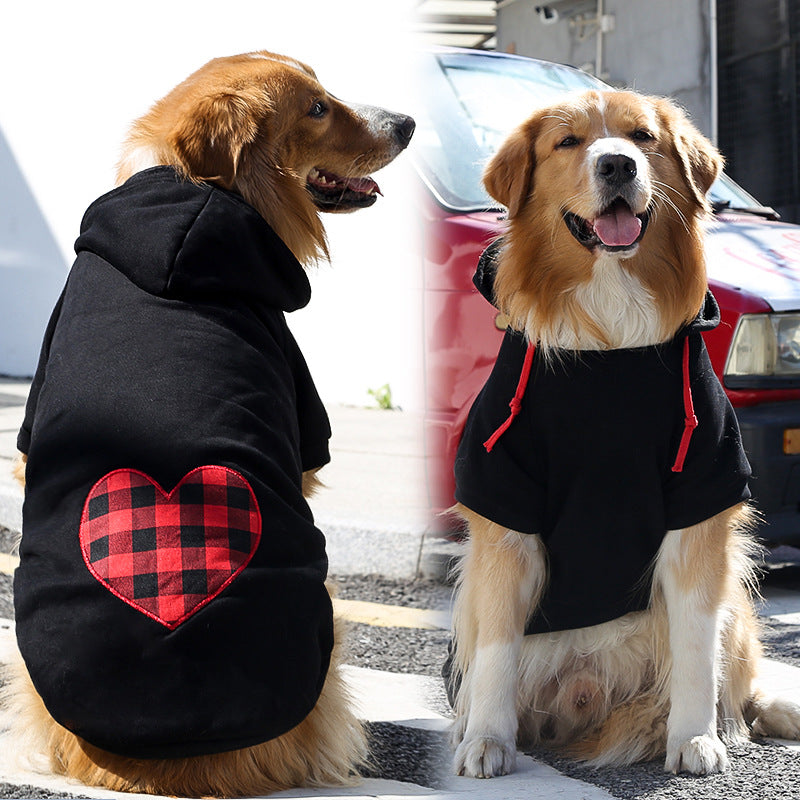 Fleece Zipper Pocket Pet Sweatshirt for Small Medium Large Dogs Cats