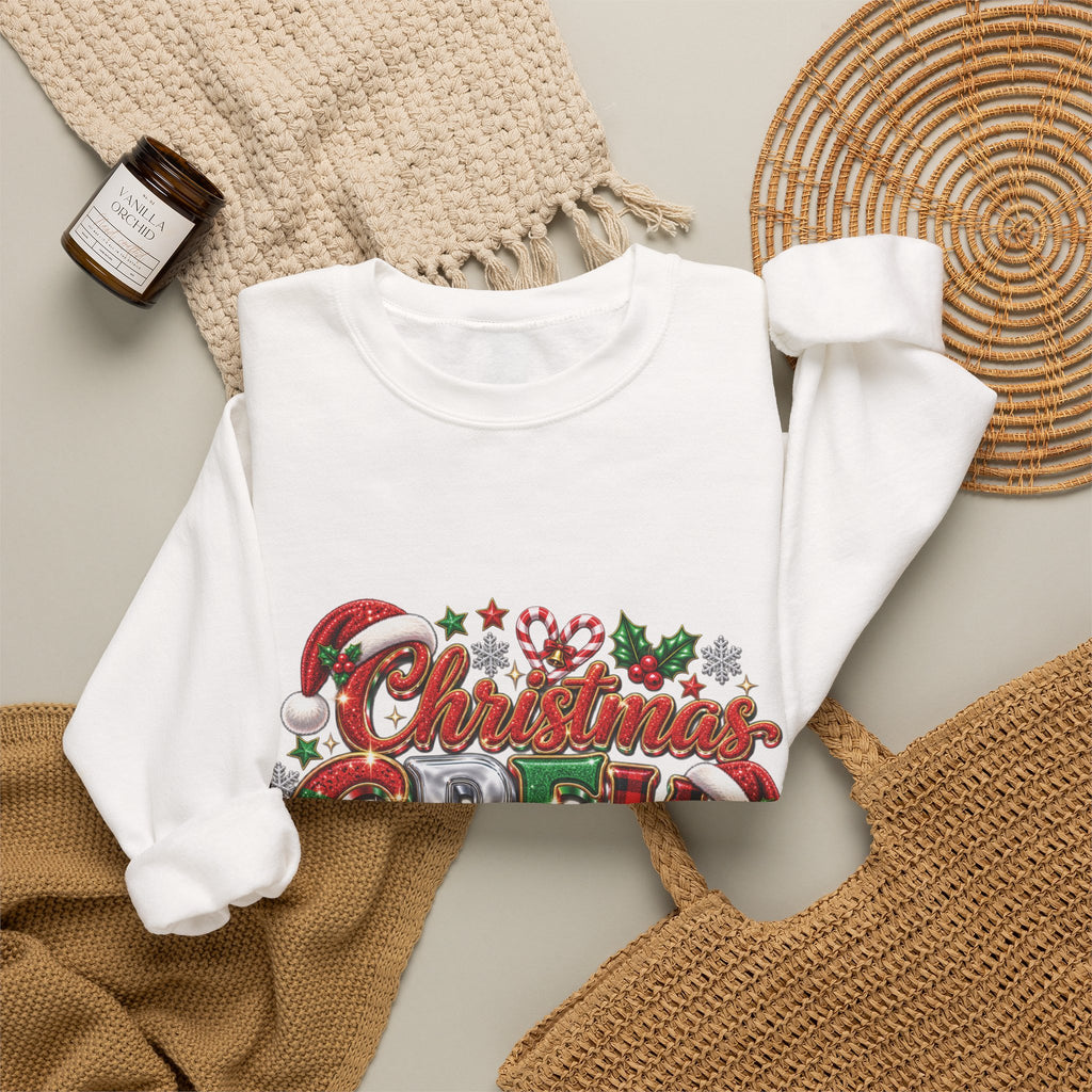 Christmas Crew Sweatshirt – "A Little Bit Crazier, A Little Bit Louder, Whole Lotta Love" Holiday Sweater