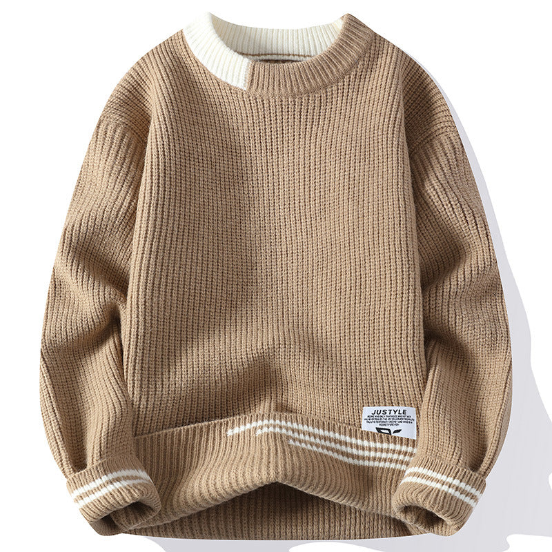 Men Loose Knit Sweater