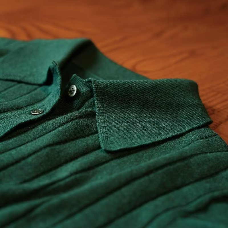 Mens Solid Color Short Sleeve Polo Shirt