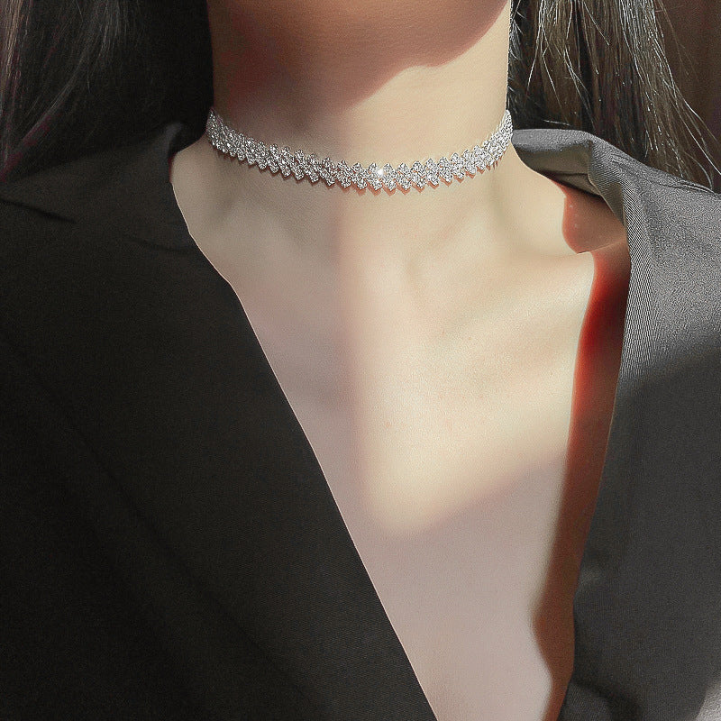 Fashion Choker Splicing Necklace Elegant Women's Jewelry