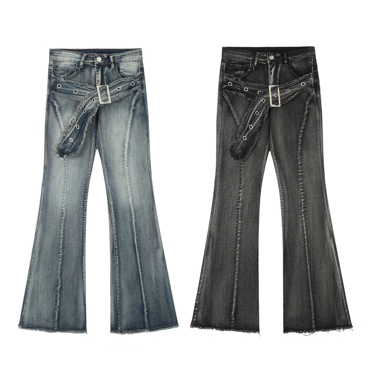 Elegant Women's Cotton Straight Boot-Cut Pants