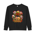 Toddler Sweatshirt — Merry Christmas Animal Wreath Holiday Crewneck