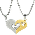 Heart Shape Diamond Alloy Necklace Set