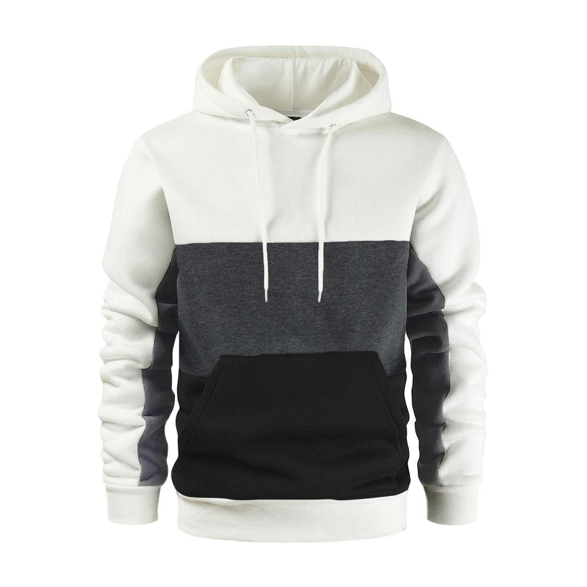 Men's Color Block Fleece Hoodie