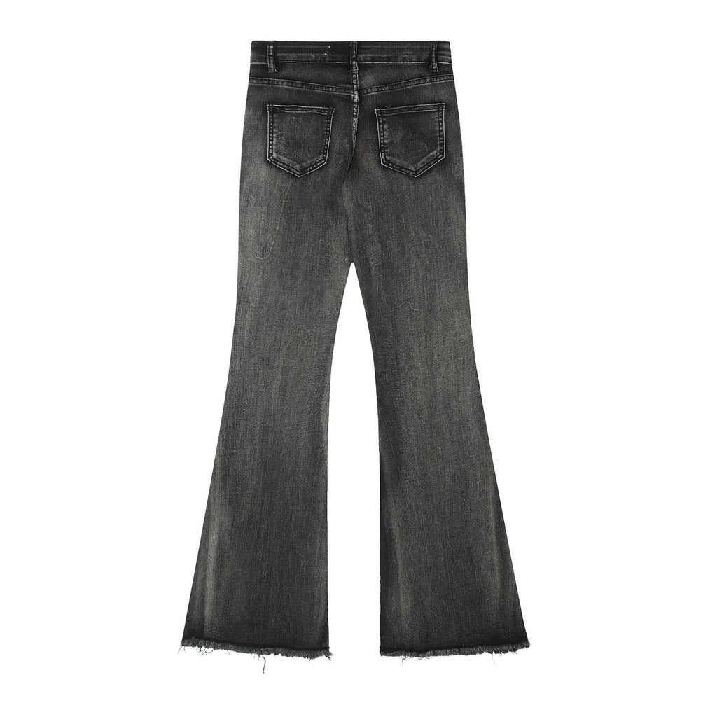 Elegant Women's Cotton Straight Boot-Cut Pants