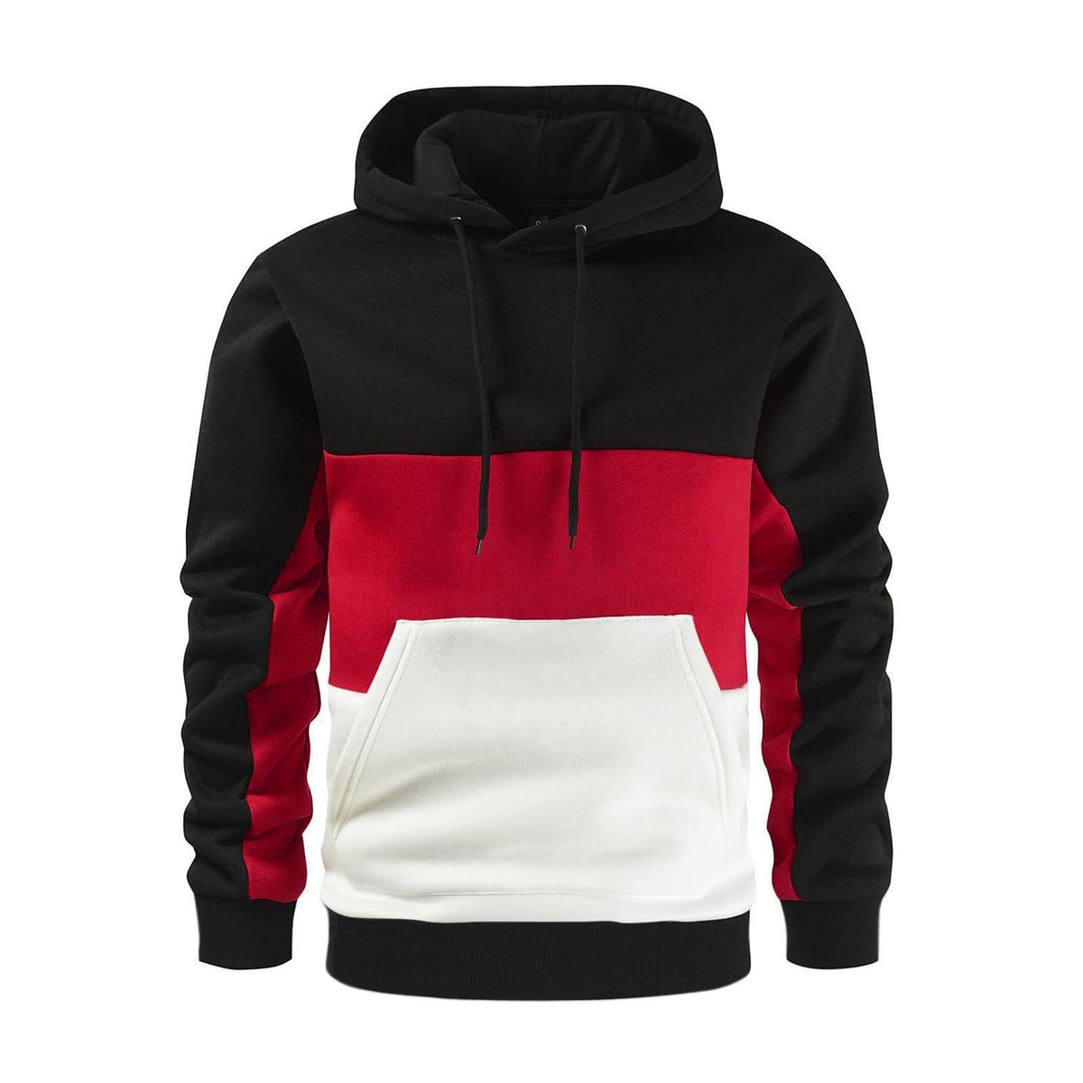 Men's Color Block Fleece Hoodie