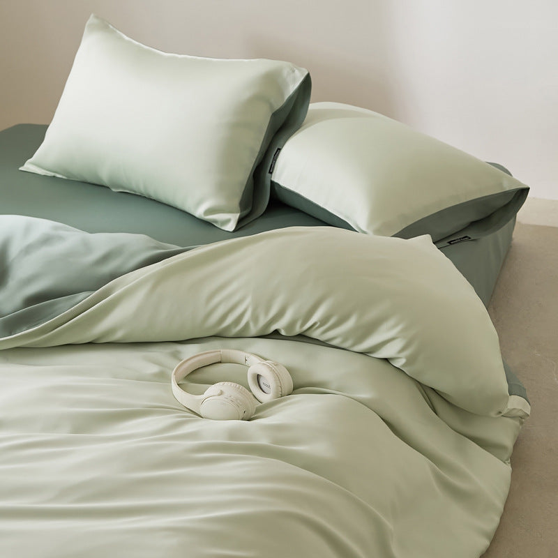 Pure Cotton Satin Bedding Set