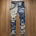 Mens Straight Leg Denim Trousers