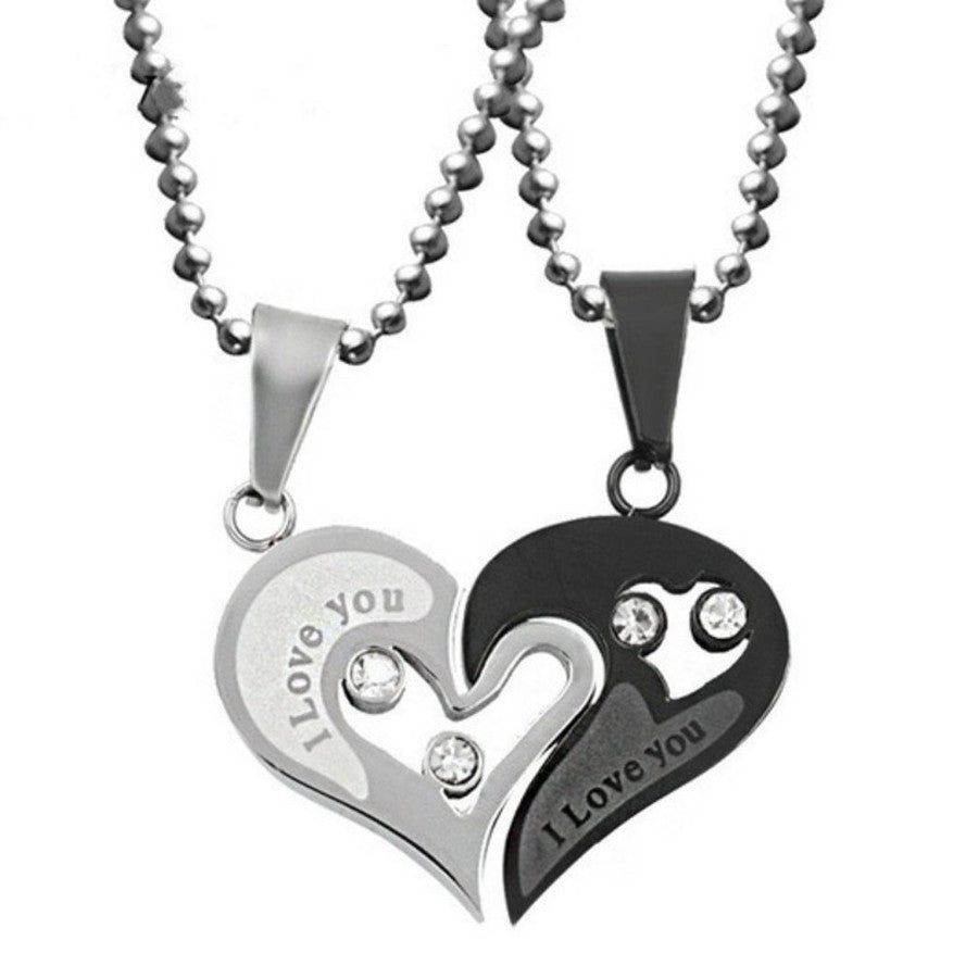 Heart Shape Diamond Alloy Necklace Set