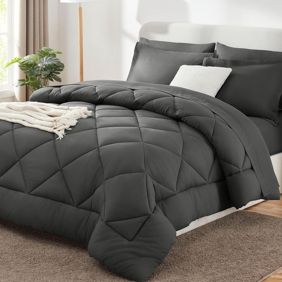 Diamond Quilt Bedding Set