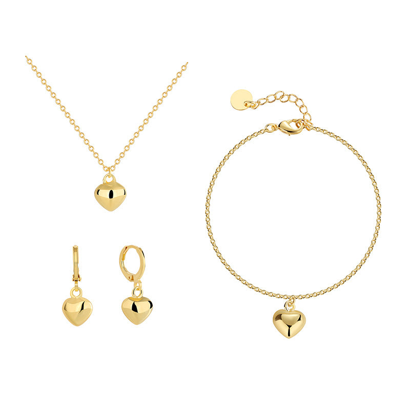 Bracelet, Necklace, and Earrings Set